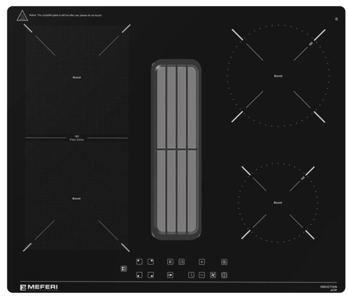 XSMART60BK ULTRA Варочная панель комбинированная с вытяжкой