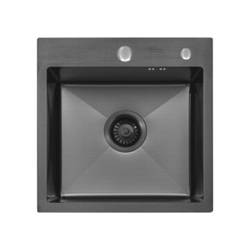 ECO AR 450*450 BLACK PVD NANO DECOR MILLET GRAINS