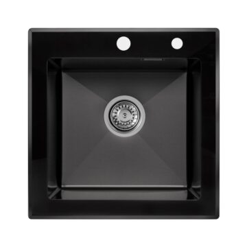 ECO AR 500*500 GS BLACK GLASS + BLACK PVD NANO
