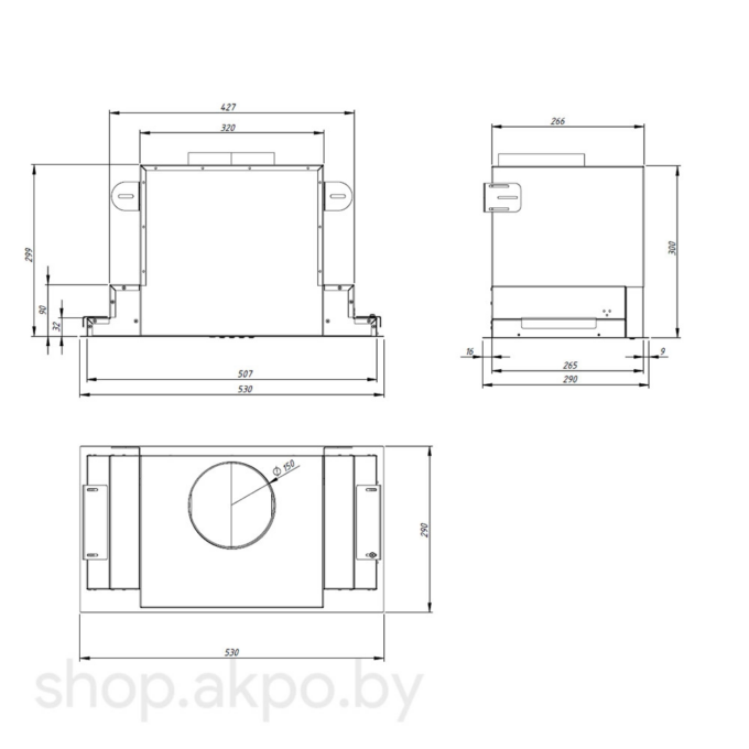 Neva Glass II 80 wk-10 белое стекло нержавеющая сталь